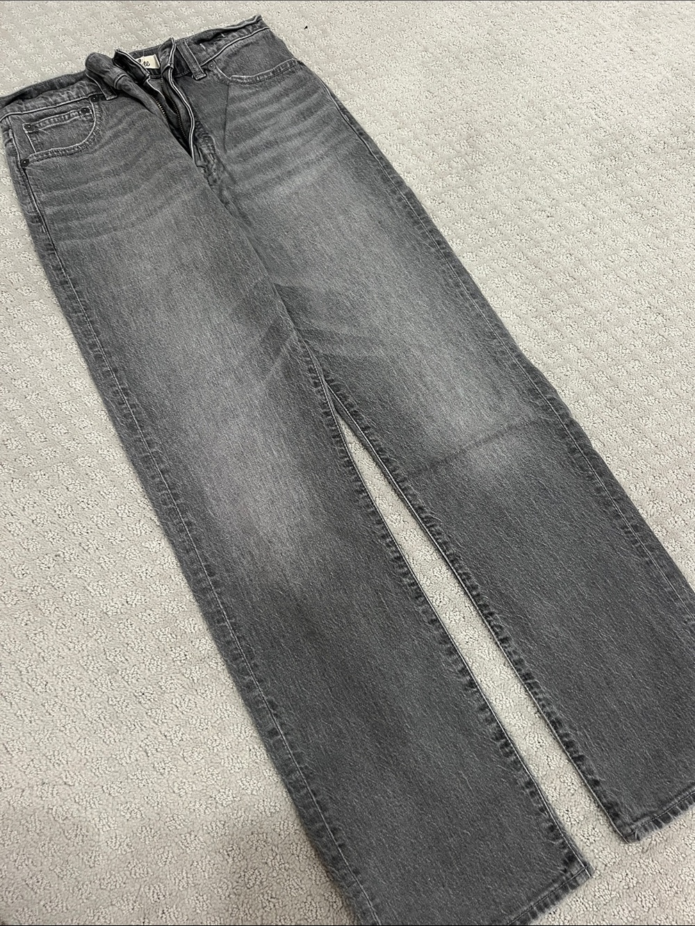 Madewell 90s Straight Fit Grey Jeans Size 27.